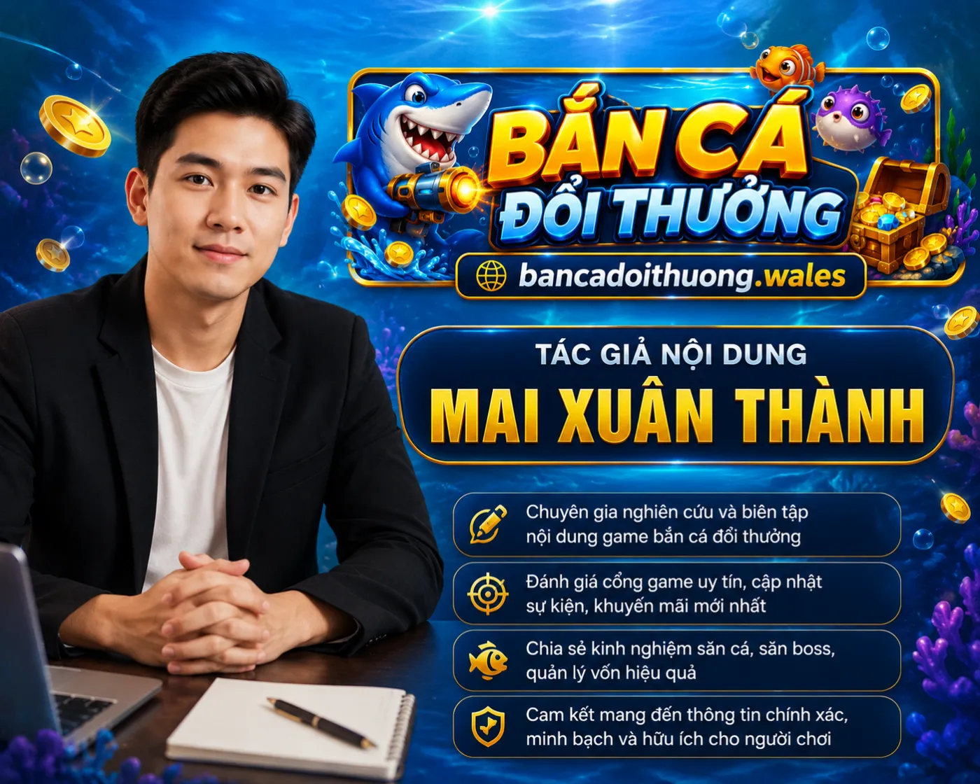 Mai Xuân Thành - Tác giả nội dung chuyên sâu của Bắn Cá Đổi Thưởng